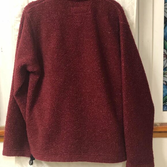 Moose Creek Fuzzy  Overhead Maroon zippered jacket- Mens- size L - Picture 3 of 7